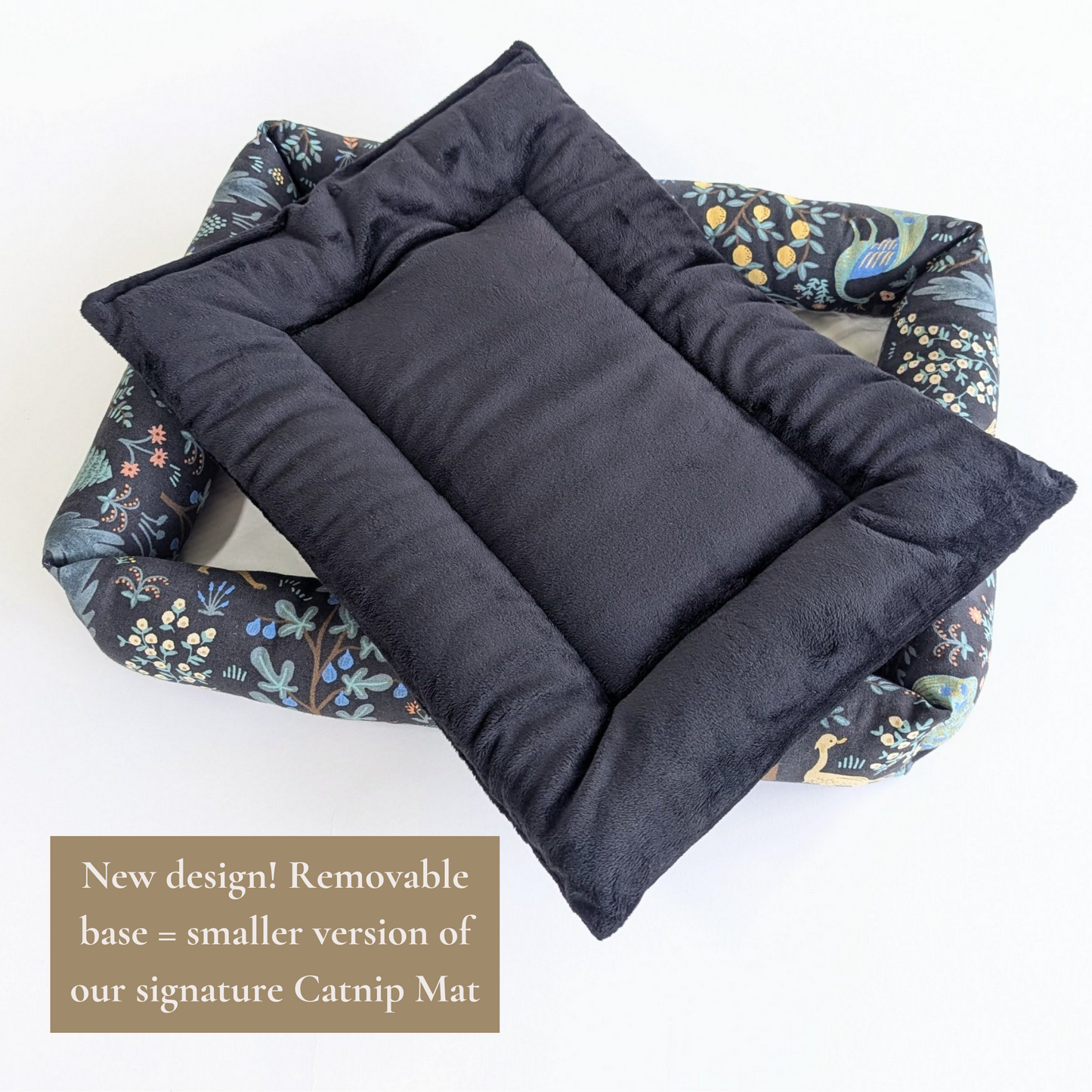 Catnip Cuddler | Rifle Paper Peacocks