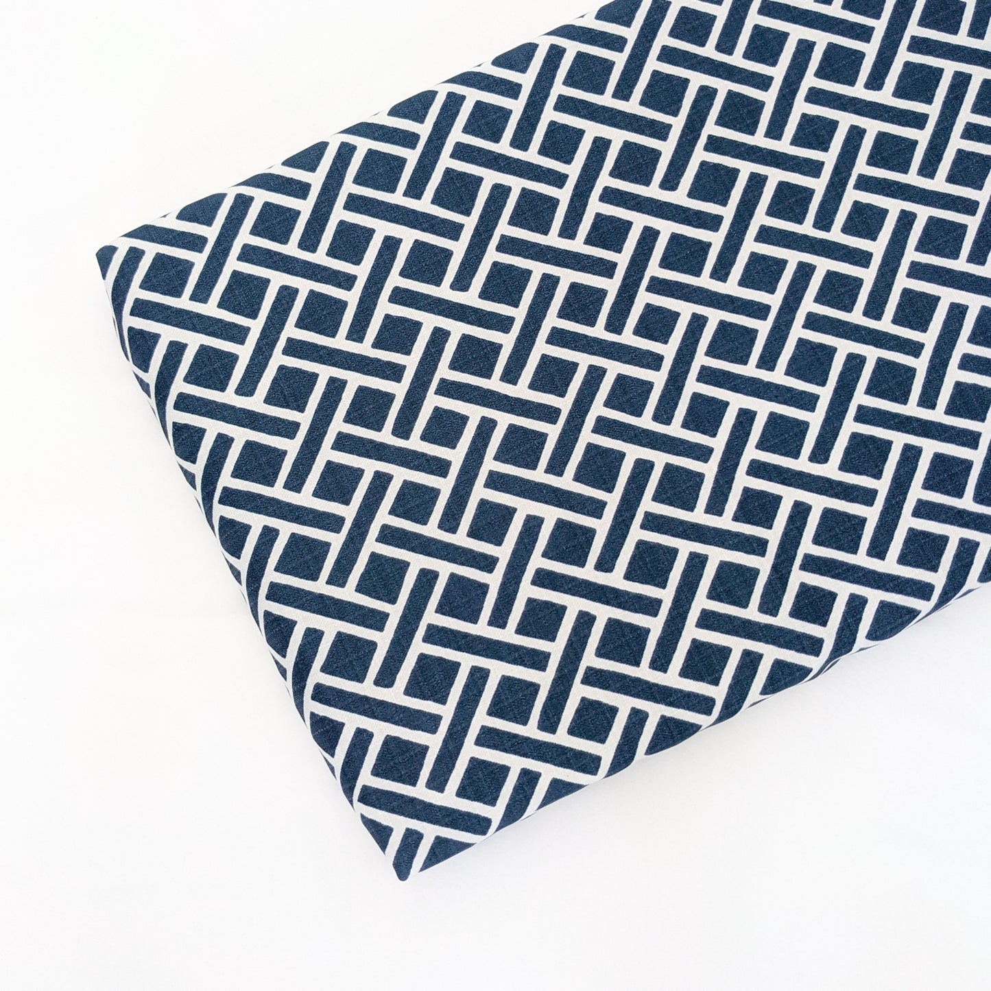 Waterproof Dog Lounger | Navy Basketweave