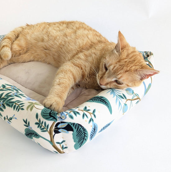 Catnip Cuddler | Rifle Paper Peacocks