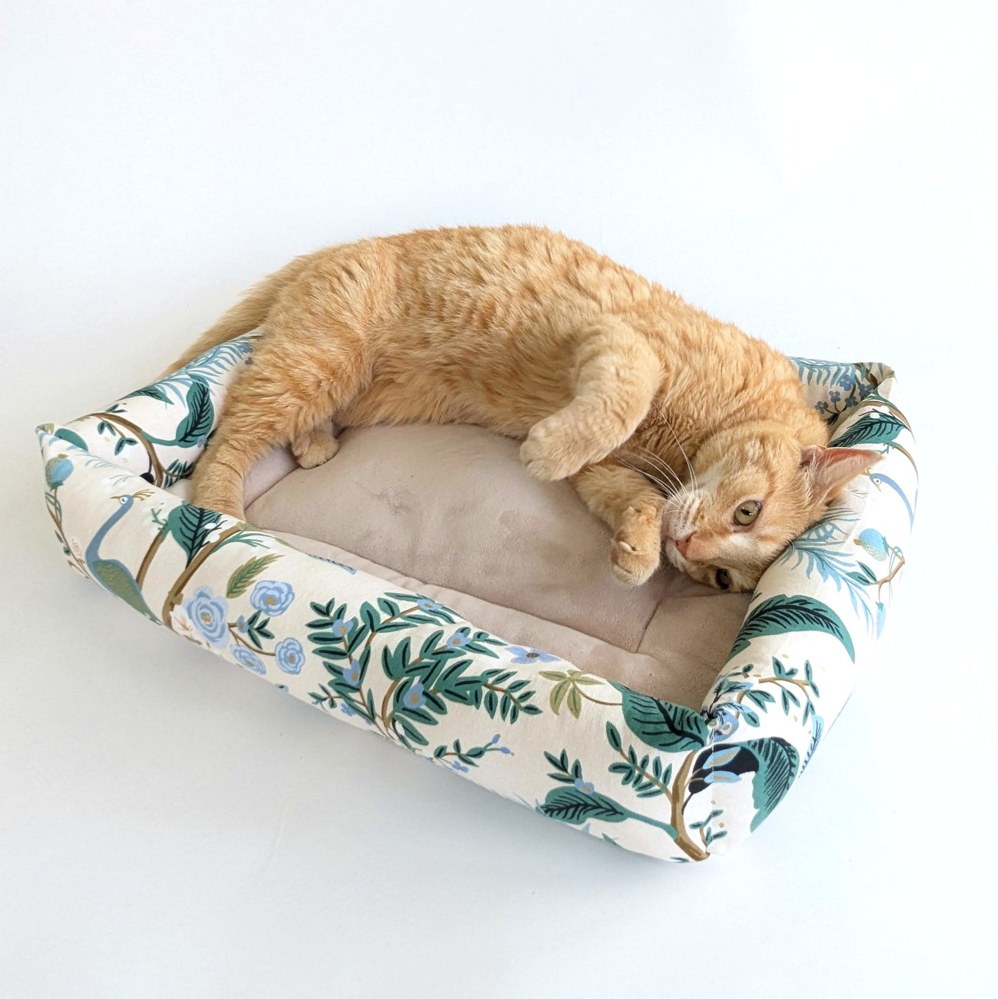 Catnip Cuddler | Rifle Paper Peacocks