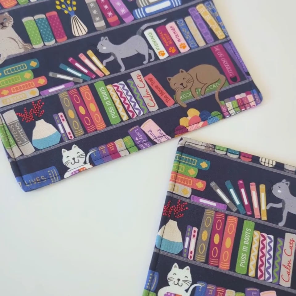 Load and play video in Gallery viewer, Mug Mat | Library Cats
