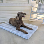 Waterproof Dog Lounger | Gray Plaid